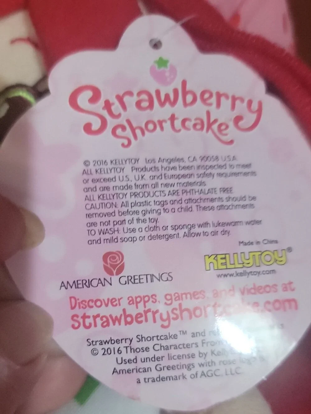 Strawberry Shortcake Plush Doll 14 Inches